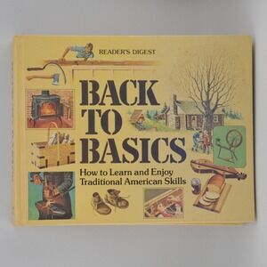 Reader's Digest Vintage Back to Basics Book 1981 Hardcover Skills 0895770865